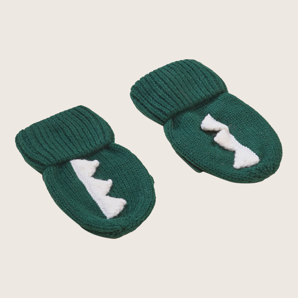 rise little earthling Knit Dino Mitts - Image 4