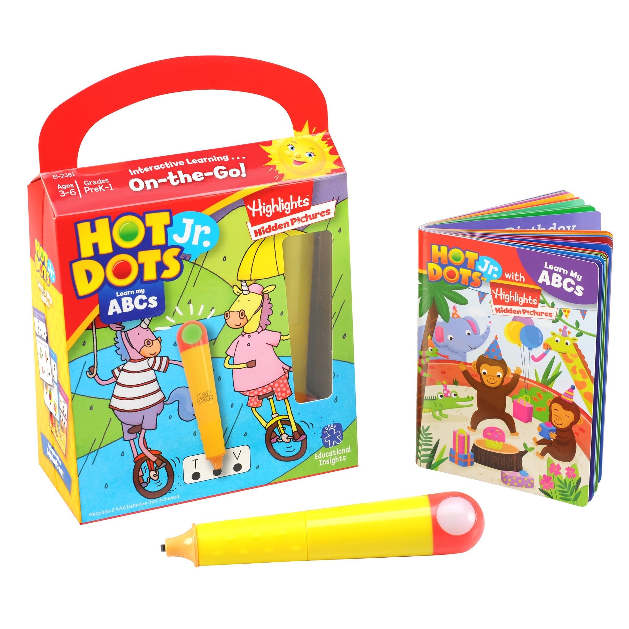Educational Insights Hot Dots Jr. Highlights Learn My Abc - Image 2