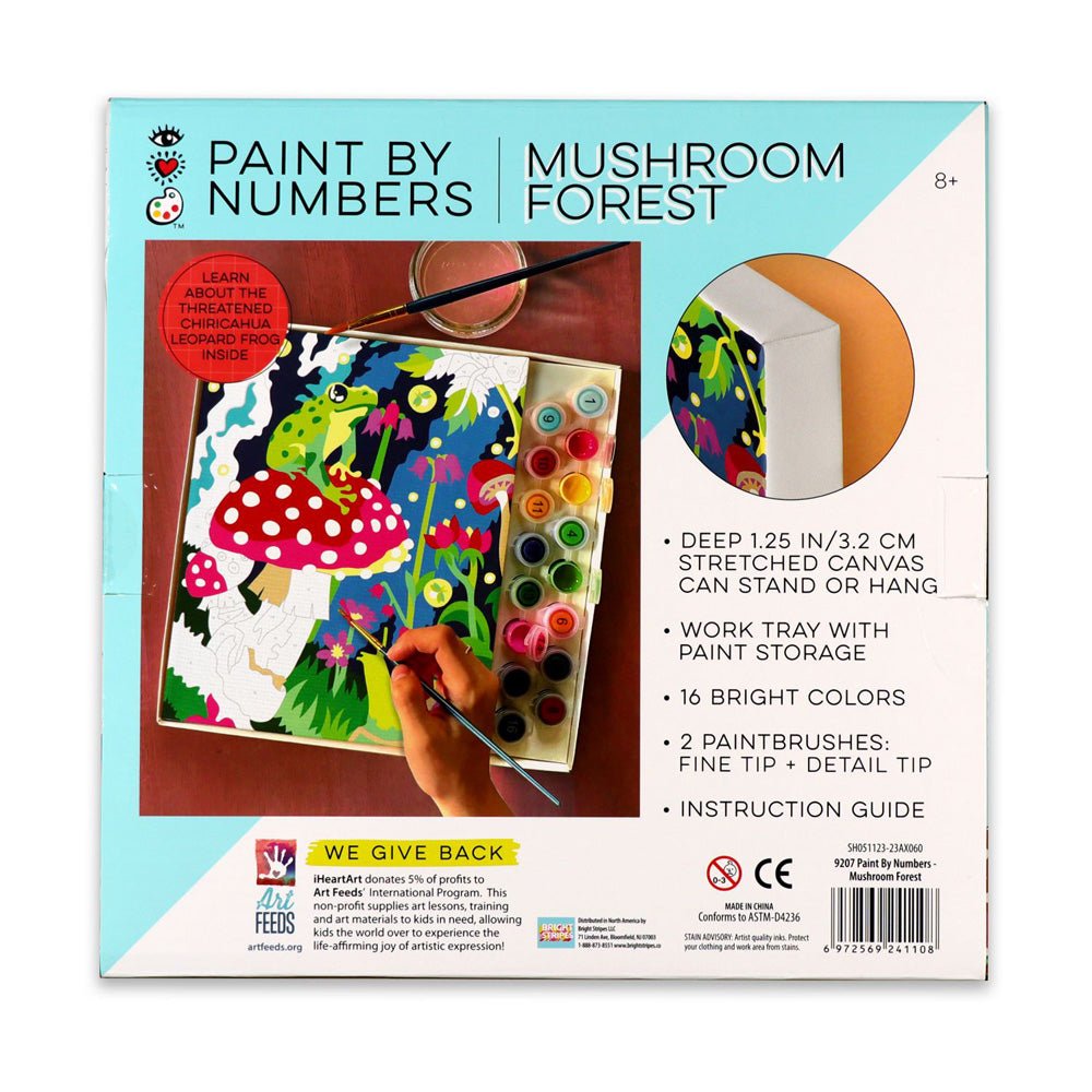 Bright Stripes iHeartArt Paint By Numbers- Mushroom Forest - Image 4