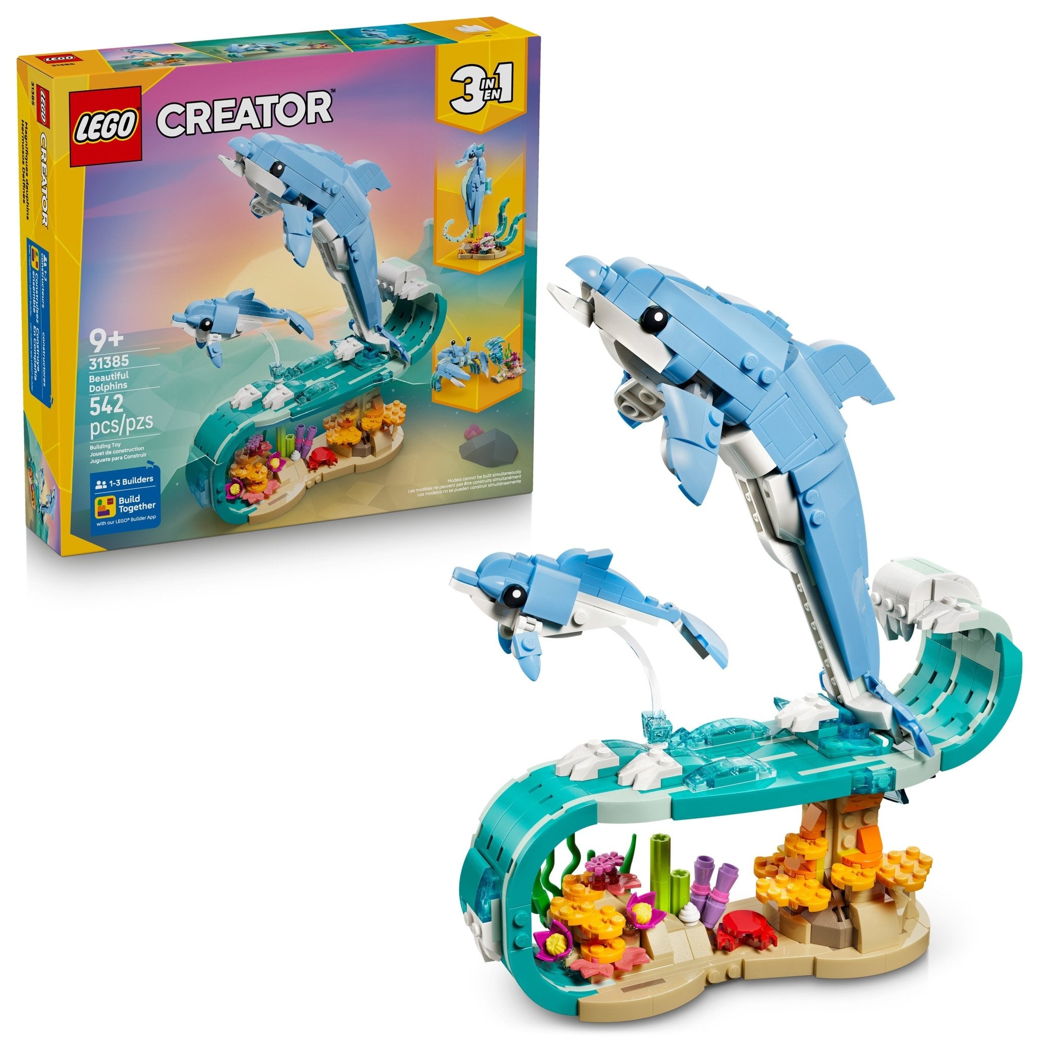 LEGO® Creator LEGO® Sea Animals: Beautiful Dolphins 31385