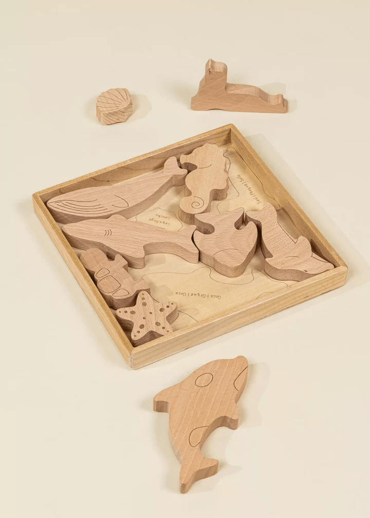 Coco Village Wooden Puzzle -UndertheSea 10 pcs - Image 3
