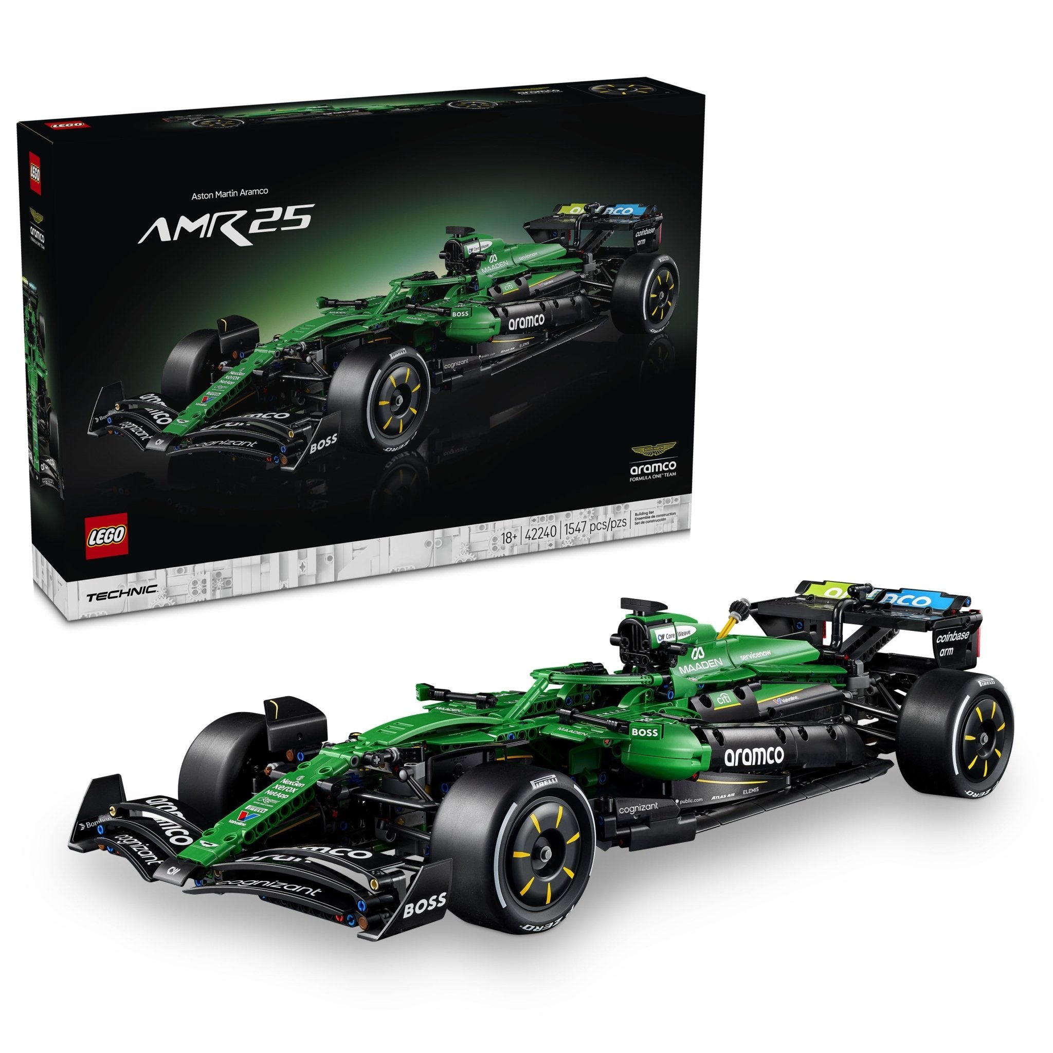 LEGO® Technic Aston Martin Aramco AMR25 F1 Car 42240