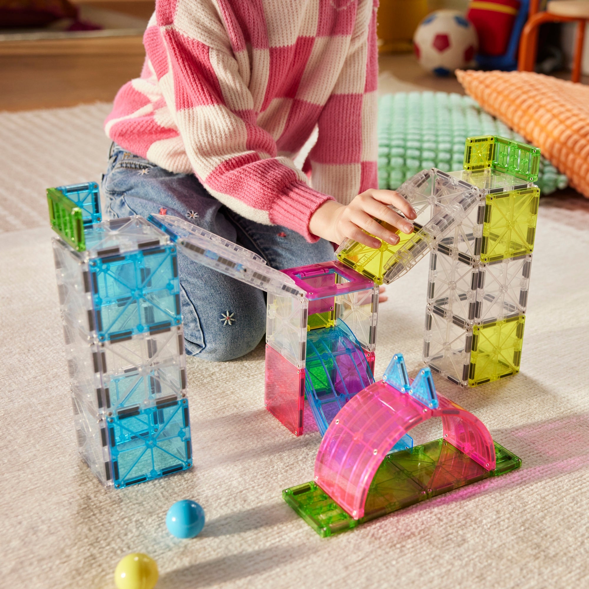 The Original MAGNA-TILES® Rail Racers Max 80-Piece - Image 5