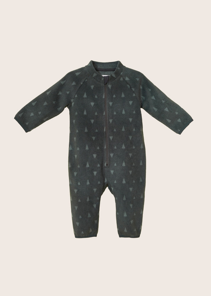 Rise Little Earthling Microfleece Romper - Deep Forest / 12-18m