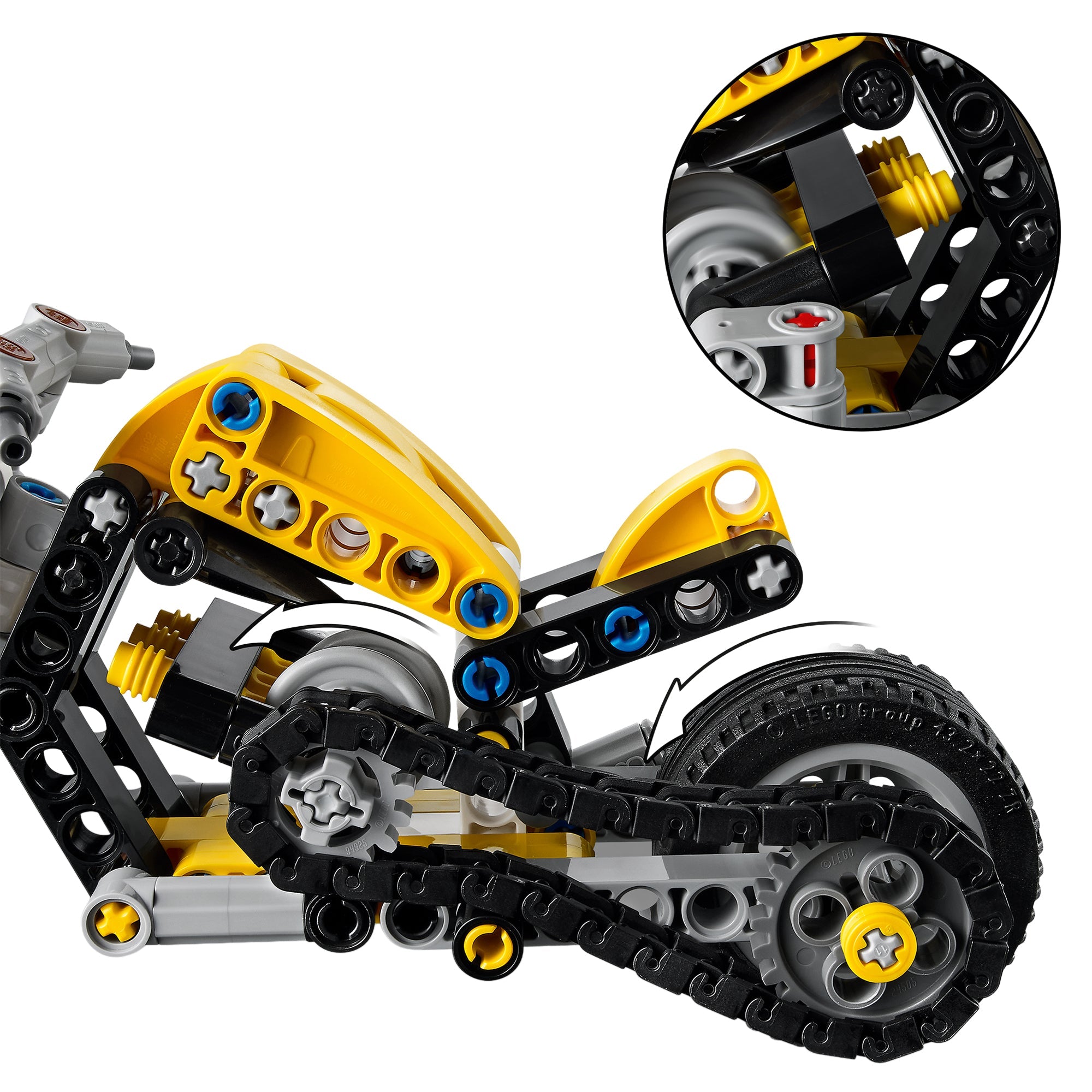 LEGO® Technic Yellow Motorcycle 42225 - Image 4