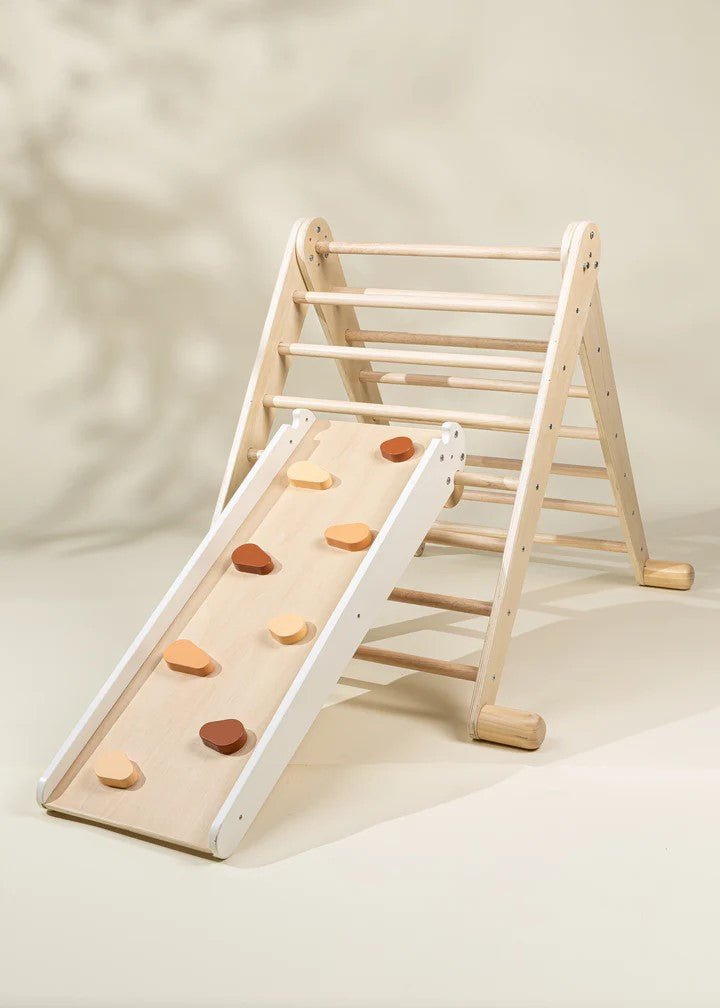 Coco Village Montessori 2-in-1 Grip Climber Board & Slide - Image 3