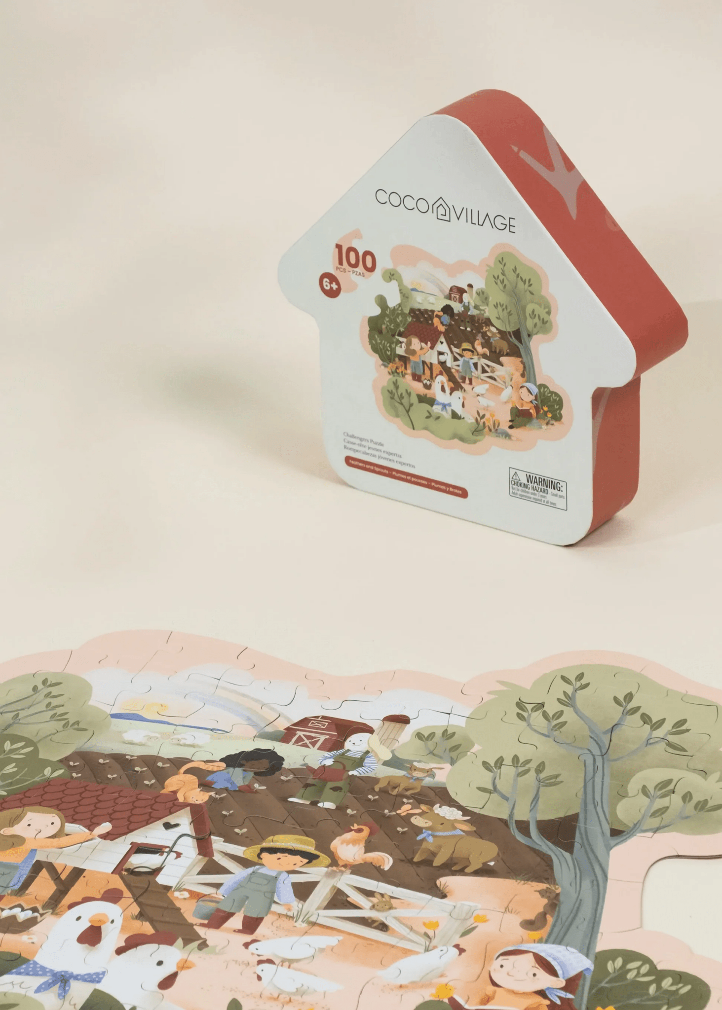 Coco Village Challengers Puzzle – Feathers and Sprouts(100 pcs)