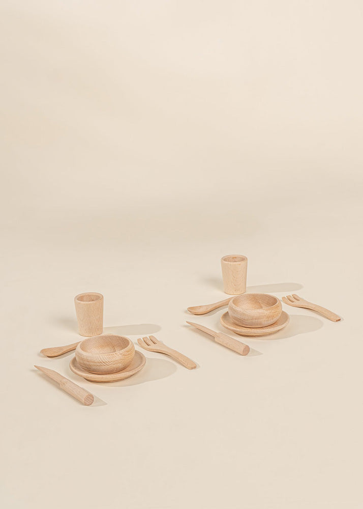 Coco Village Wooden Dinnerware Playset (12 Pcs) - Image 12