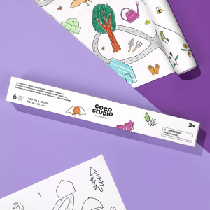 Coco Village Coco Studio Detachable Seasons Sticky Coloring Poster Roll - 6 sheets