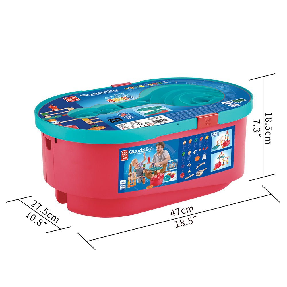 Hape Quadrilla Stack Track Bucket Set - Image 8