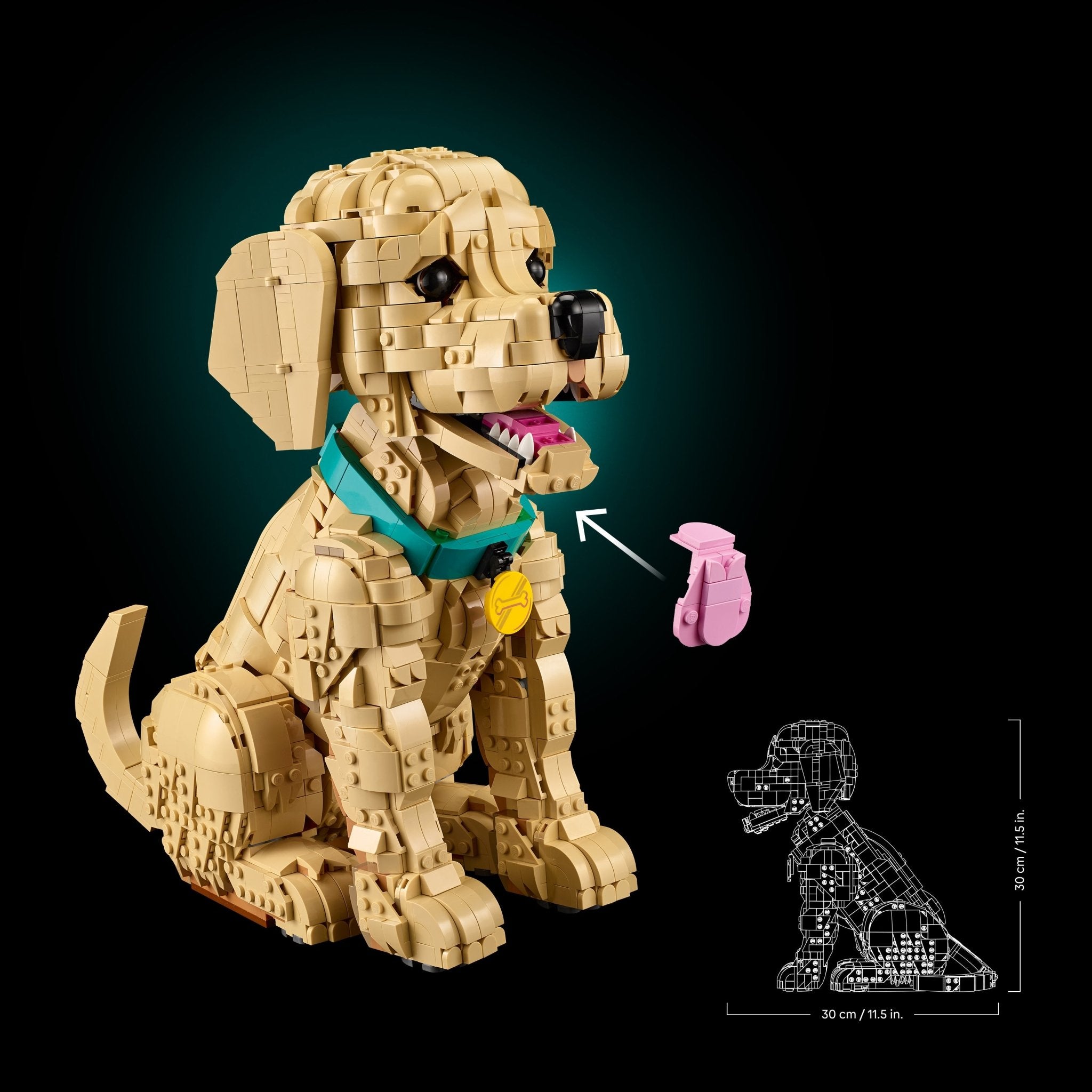 LEGO® Icons Golden Retriever Puppy - Building Set 11384 - Image 5