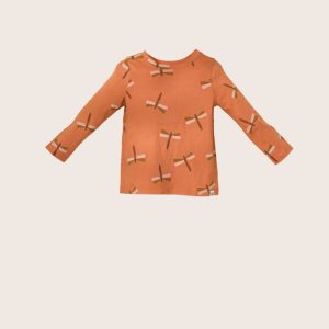 rise little earthling Long-Sleeve Shirt - Hazel Dragonfly / 12-18m