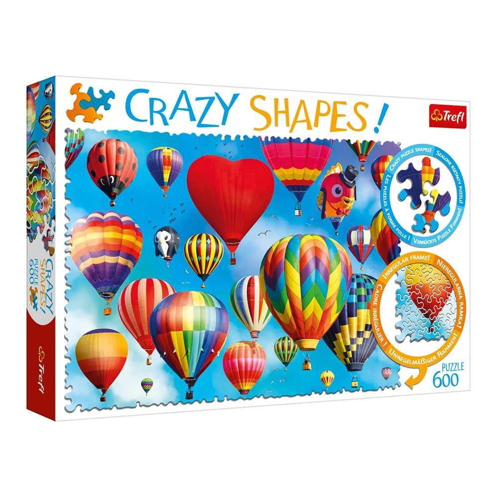 Trefl Puzzles - 600 Crazy Shapes - Colourful balloons