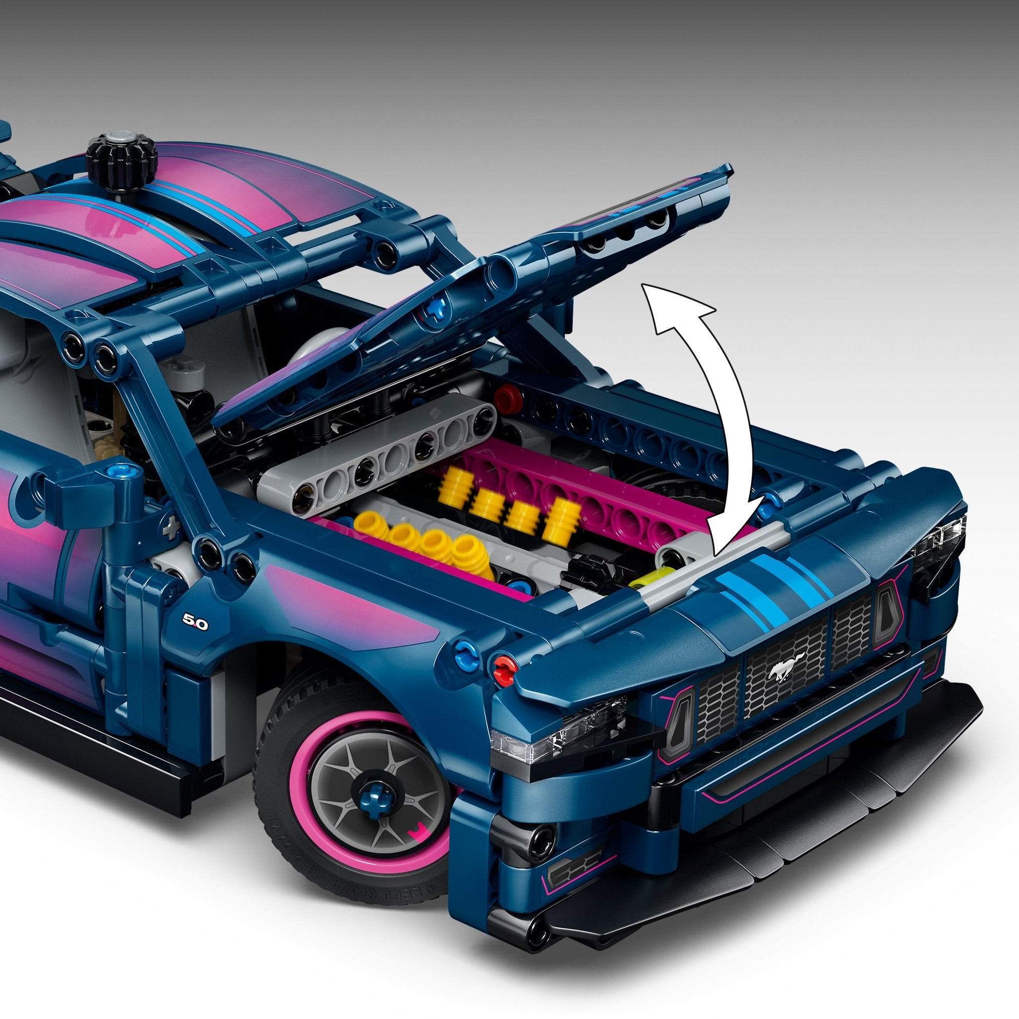 LEGO® Technic Custom Garage Ford Mustang GT Car 42236 - Image 5