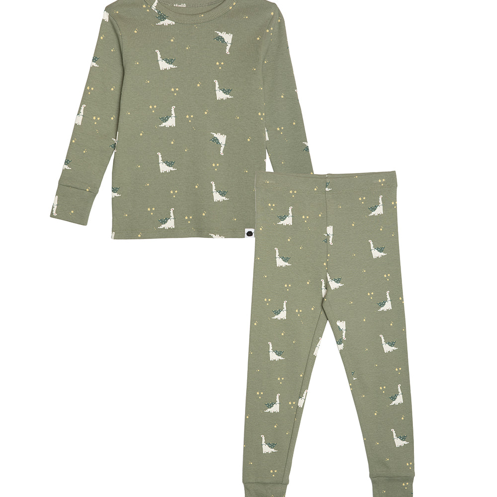 rise little earthling Long Sleeve 2 Piece Sleep Set TGFSL00 - Hazel Dino / 2y - Image 15