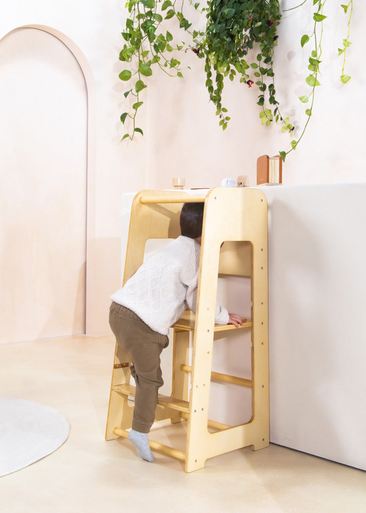Coco Village Educational Tower - Natural Wood - Image 24