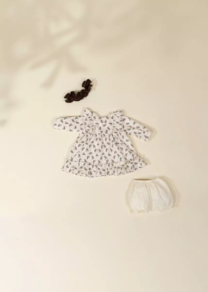 Coco Village Coco Baby 18" Baby Play Doll Clothing Set – Ruffled Dress