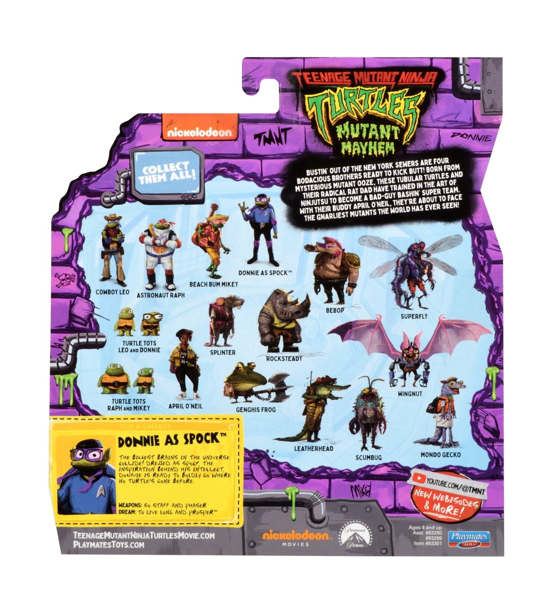 Teenage Mutant Ninja Turtles Movie Figure Turtle In Disguise - Don As Spock - Image 3