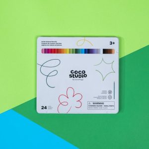 Coco Village Set of 24 Artist Colored Sticks