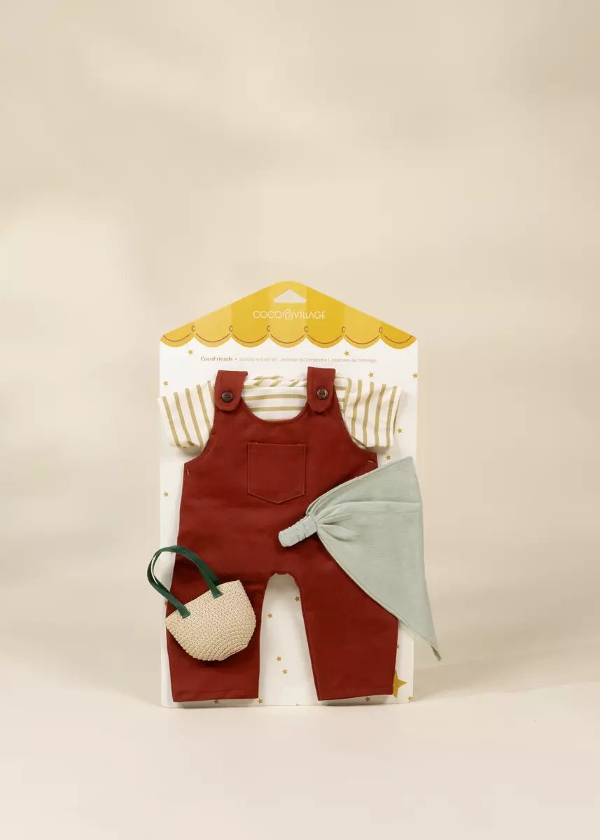Coco Village Coco Friends 22" Kids Play Doll Clothing Set – Sunday Gardener - Image 3