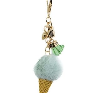 Jane The Brand Plush Ice Cream Bag Charm in Pistachio
