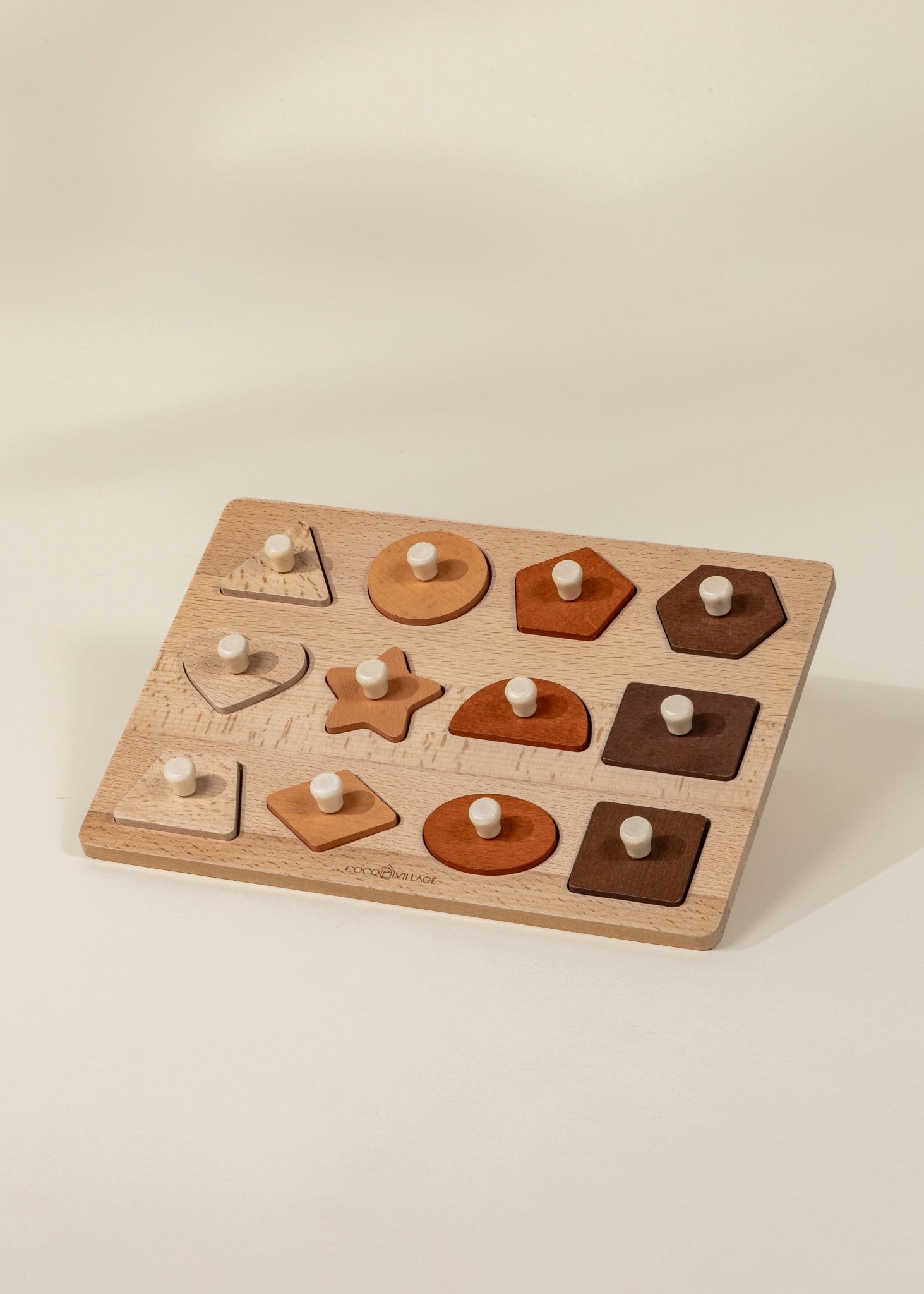 Coco Village Wooden Shapes Learning Set - 12 pcs - Image 3