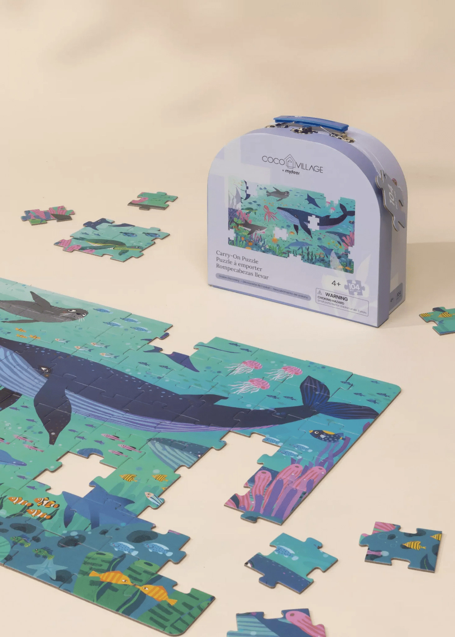 Coco Village Carry-On Puzzle - Ocean Discovery - 104pcs