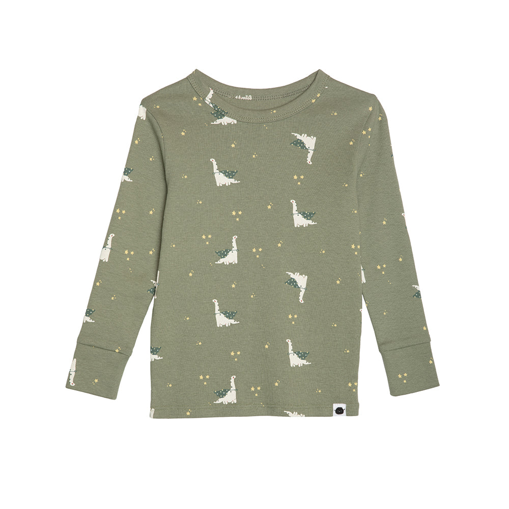 rise little earthling Long Sleeve 2 Piece Sleep Set TGFSL00 - Hazel Dino / 2y - Image 16