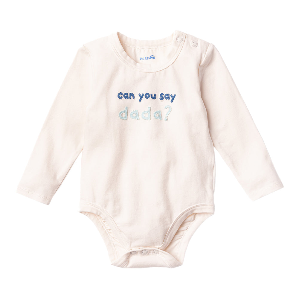 Ms.Rachel Long Sleeve Bodysuit - White/Red / 0-3m - Image 4
