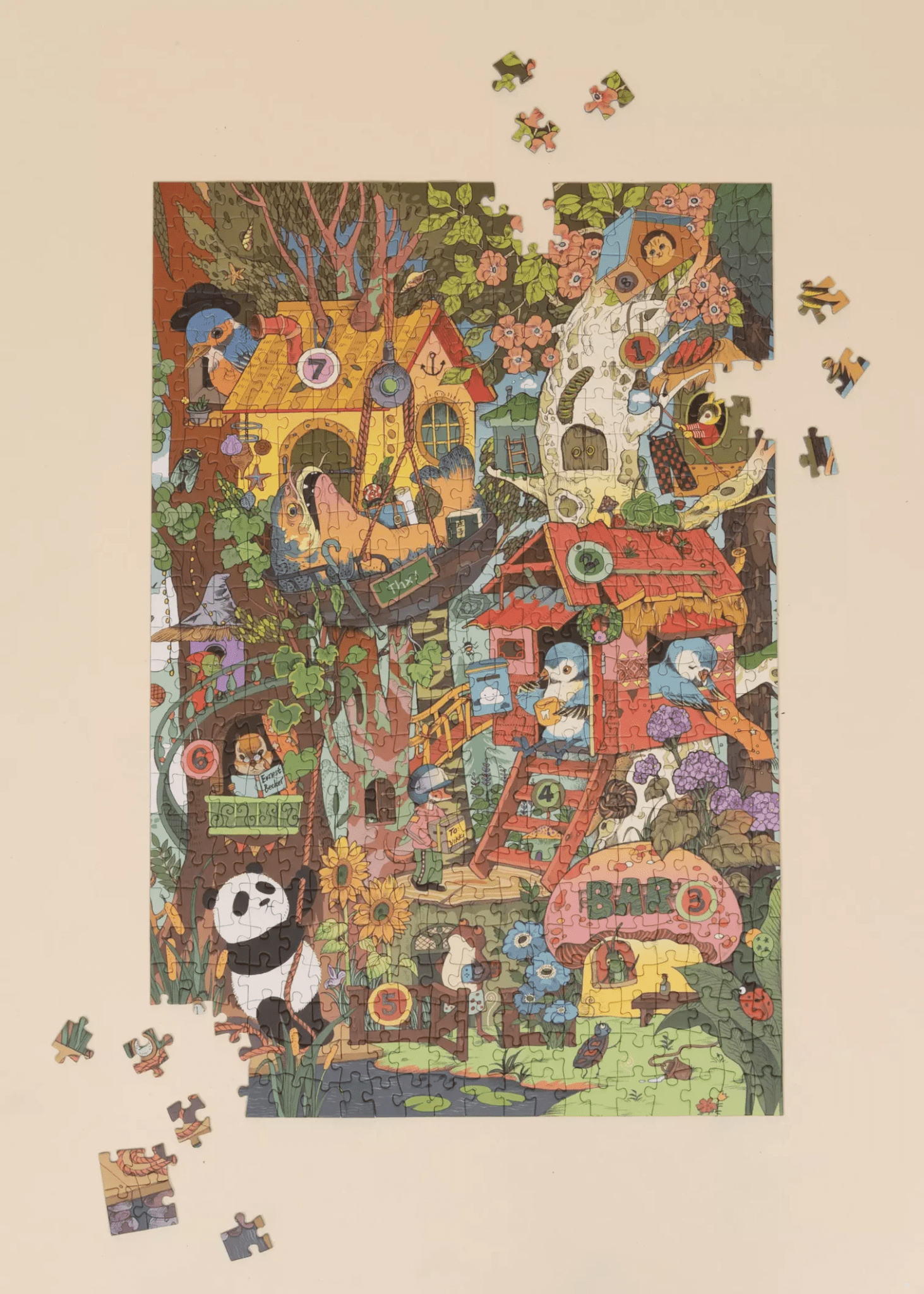 Coco Village Artist Puzzle - Treehouse - 500pcs - Image 3