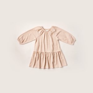 Rise Little Earthling Cozy Dress Oatmeal - Oatmeal / 12-18m