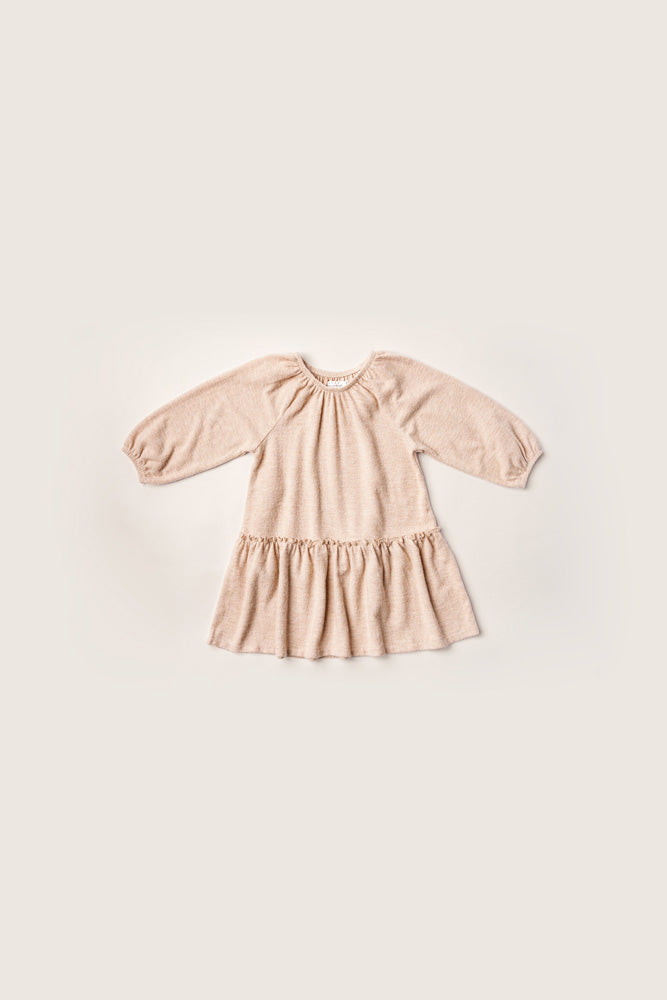 Rise Little Earthling Cozy Dress Oatmeal - Oatmeal / 5-6y