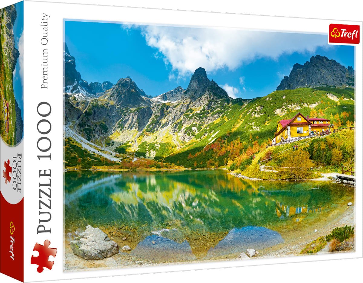 Trefl Red 1000-piece Puzzle Shelter over the Green Pond, Tatras, Slovakia