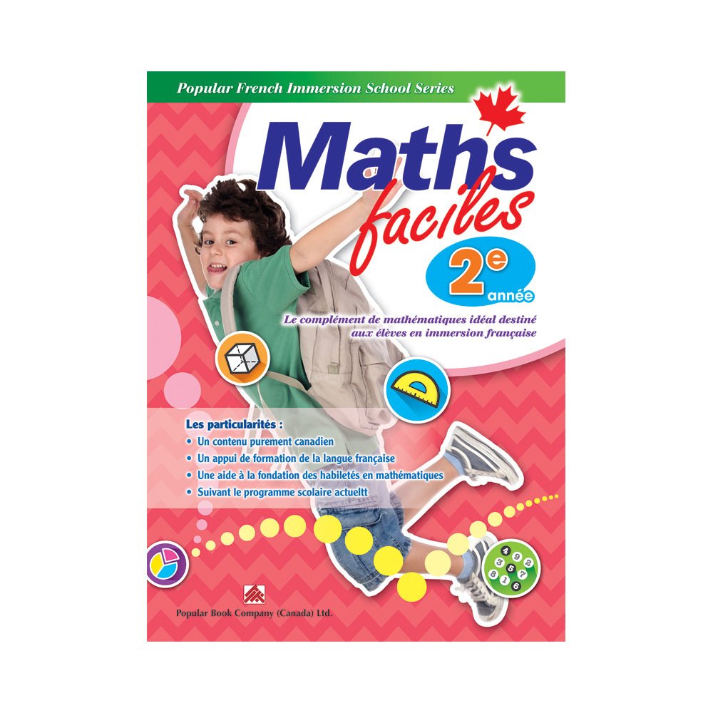 French Immersion Series: Maths faciles Grade 2
