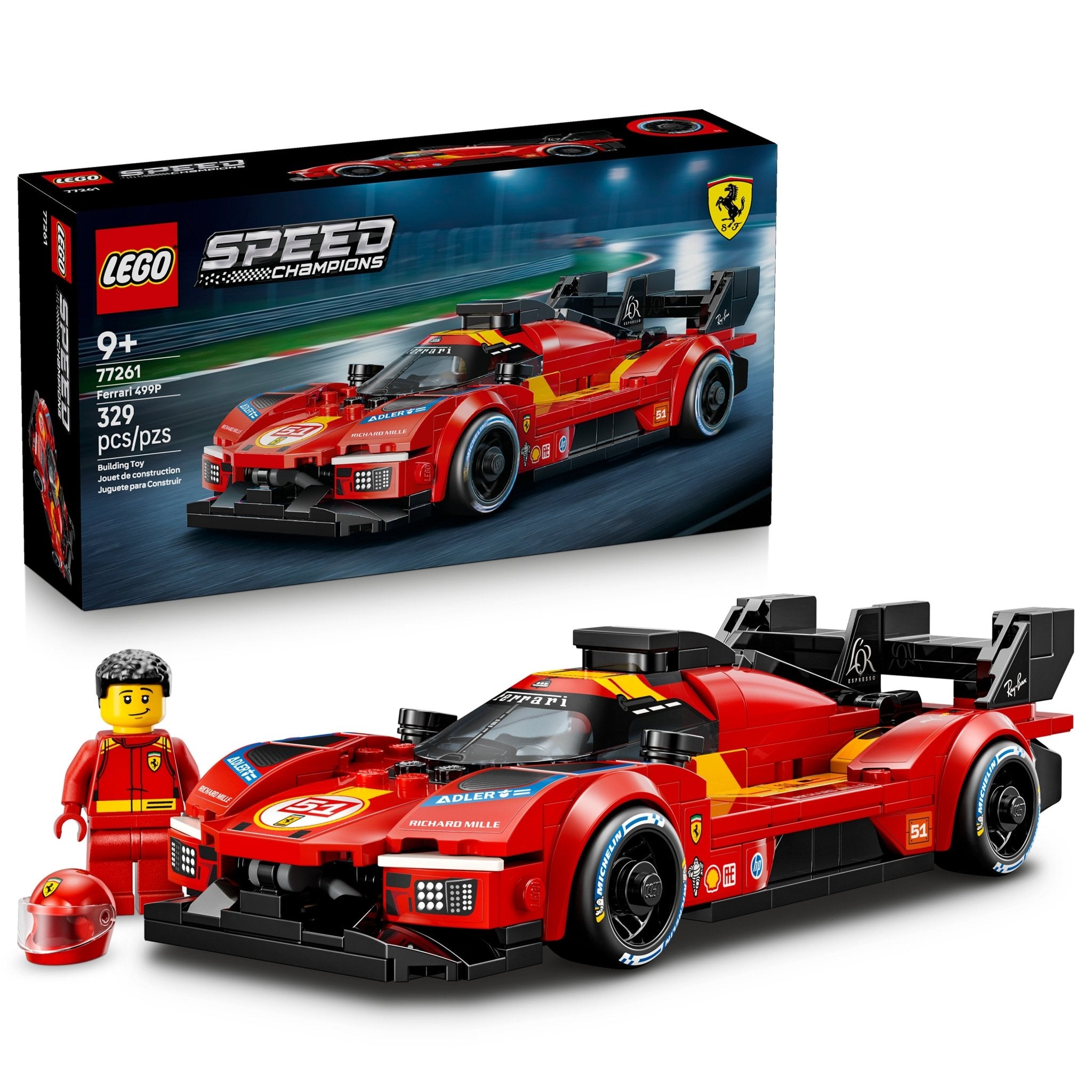 LEGO® Speed Champions Ferrari 499P Toy Car 77261