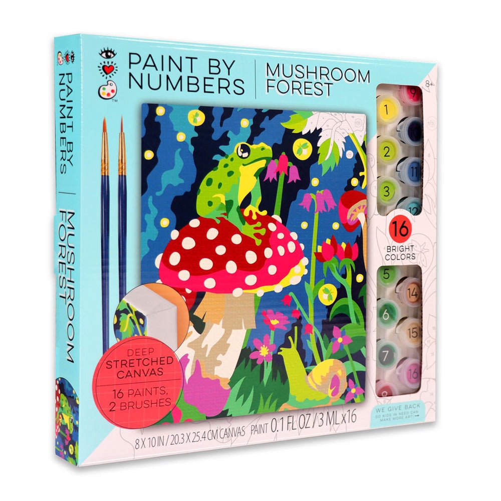 Bright Stripes iHeartArt Paint By Numbers- Mushroom Forest - Image 3