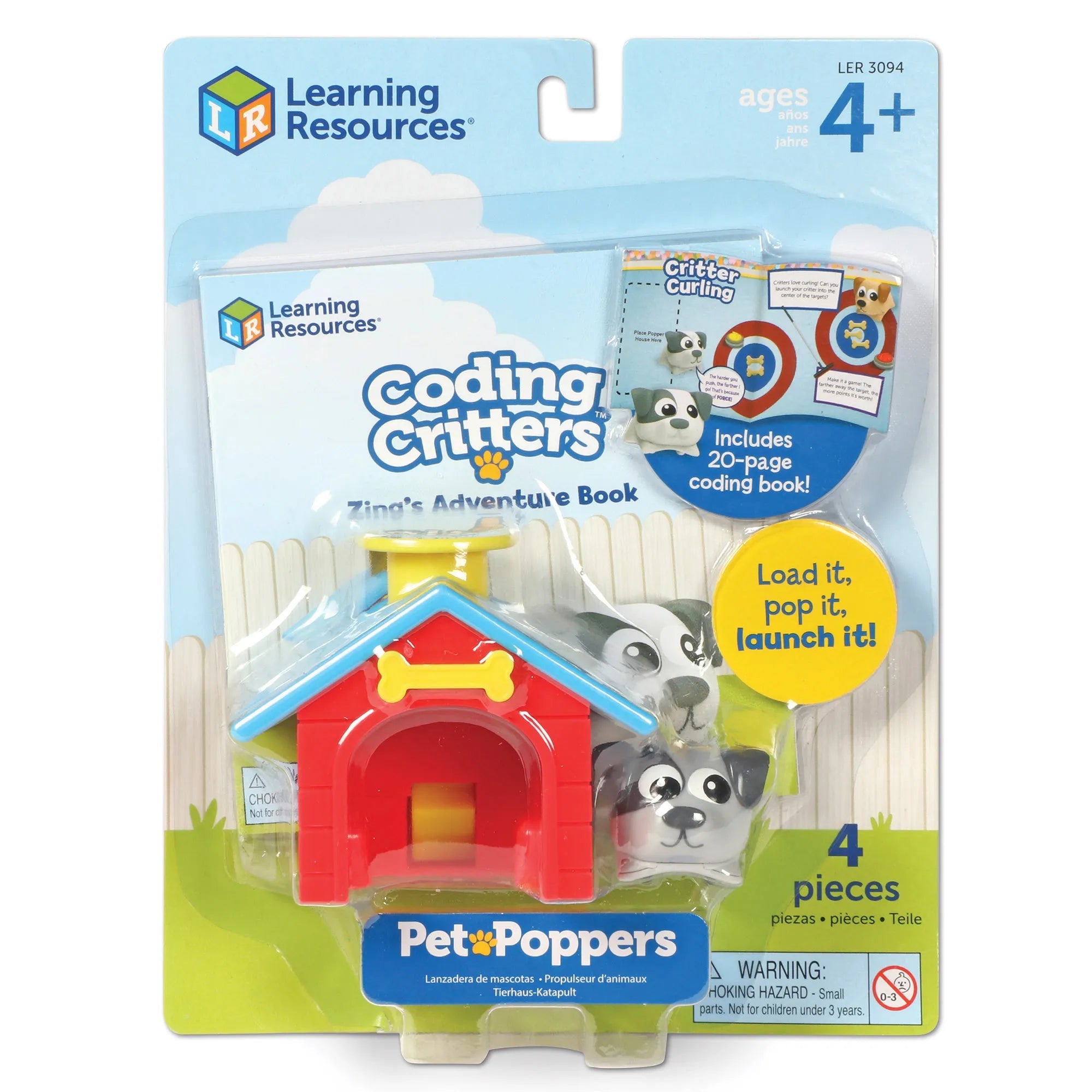 Learning Resources Coding Critters® Pet Poppers: Zing the Dog