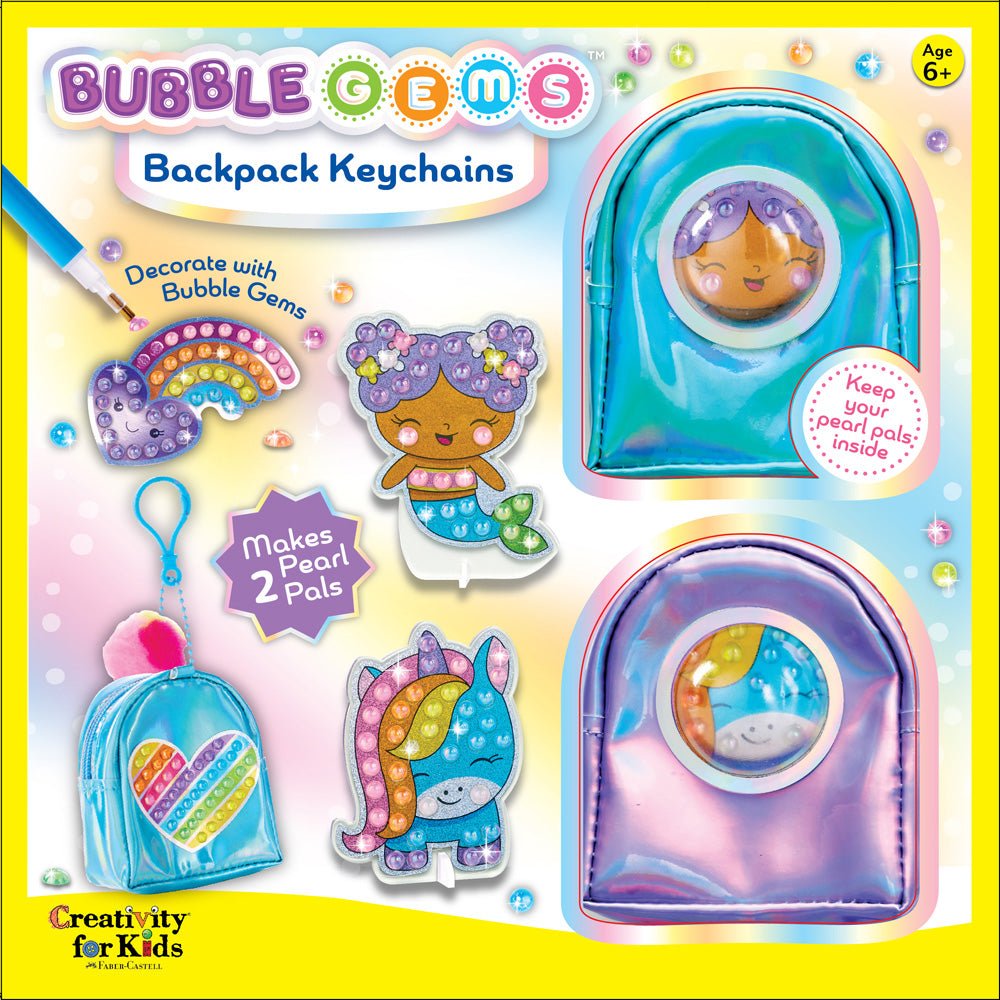 Creativity For Kids Bubble GemsTM Backpack Keychains