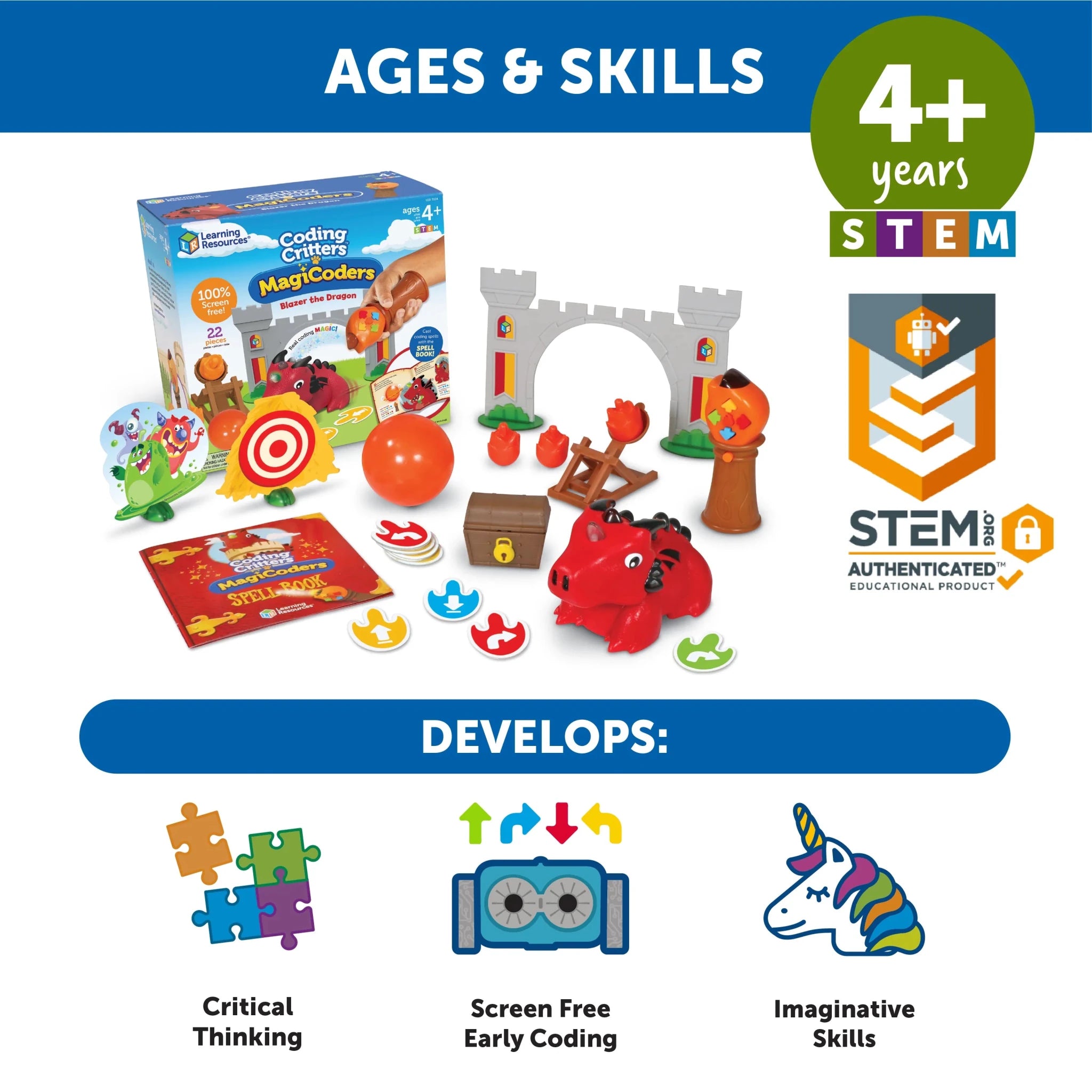 Learning Resources Coding Critters® MagiCoders: Blazer the Dragon - Image 5