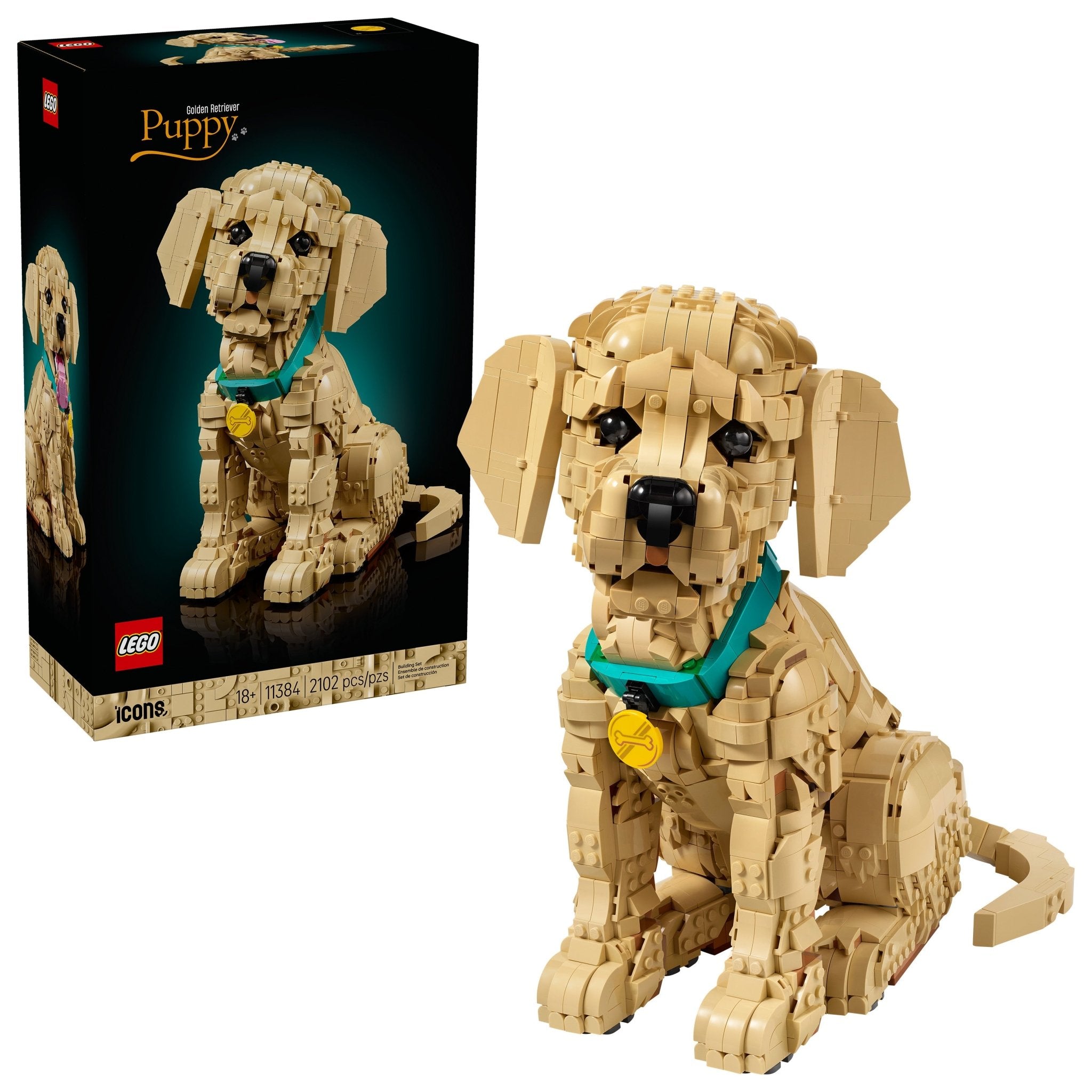 LEGO® Icons Golden Retriever Puppy - Building Set 11384