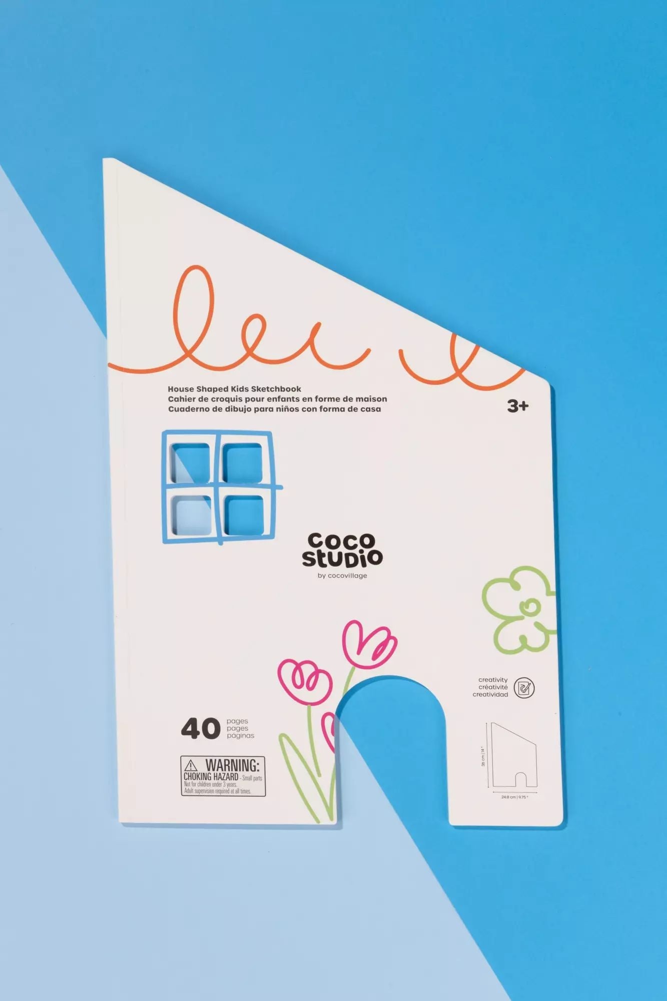Coco Village House Shaped Kids Sketchbook (40 pages)