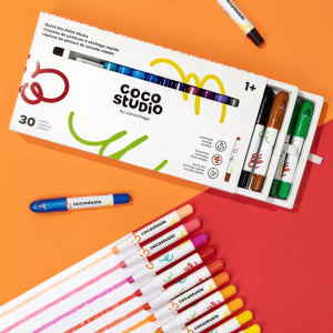 Coco Village Quick Dry Paint Sticks Set - 30 colors