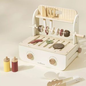 Coco Village Wooden Barbecue Playset and Accessories