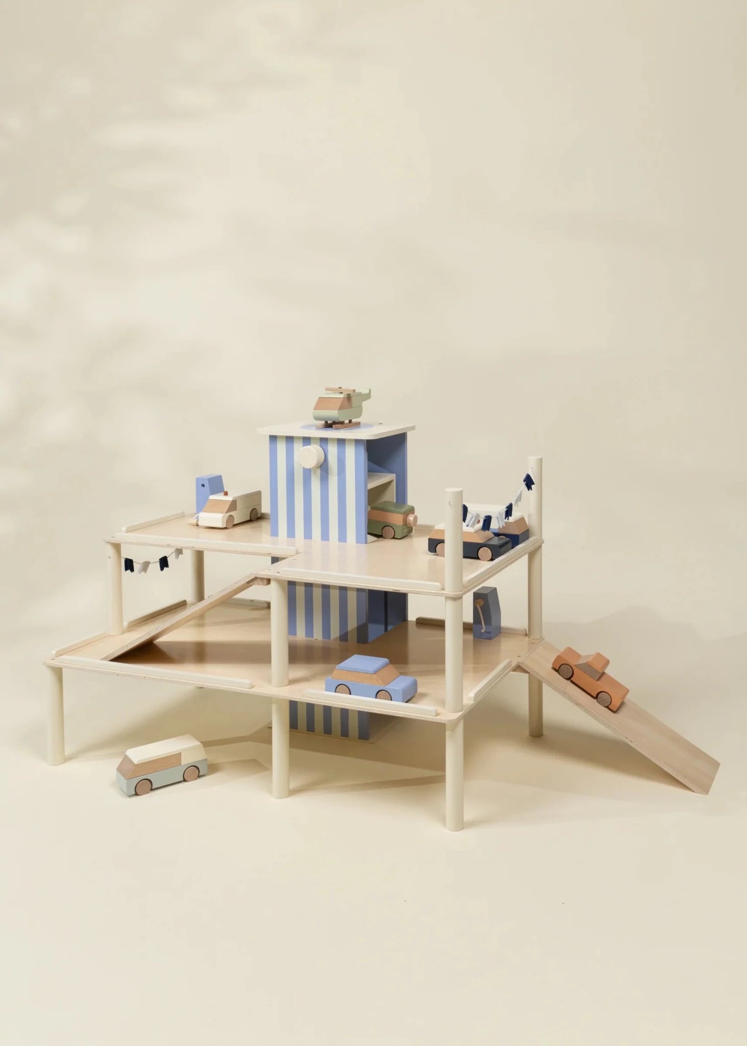 Coco Village Oversized Wooden Parking Garage Playset