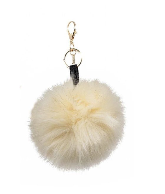 Jane The Brand Faux Single Pom Cream Bag Charm