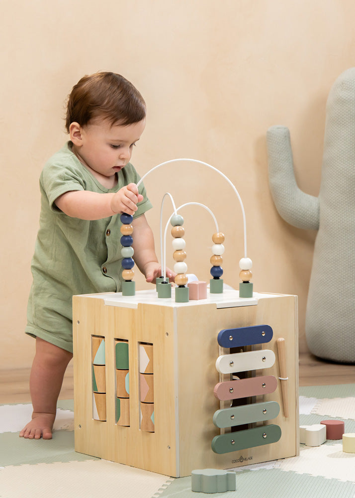 Coco Village Wooden Activity Cube - Image 3