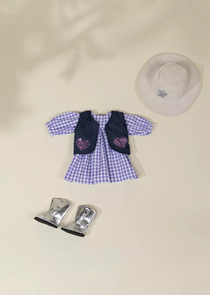Coco Village Coco Friends 22" Kids Play Doll Clothing Set – Cowgirl
