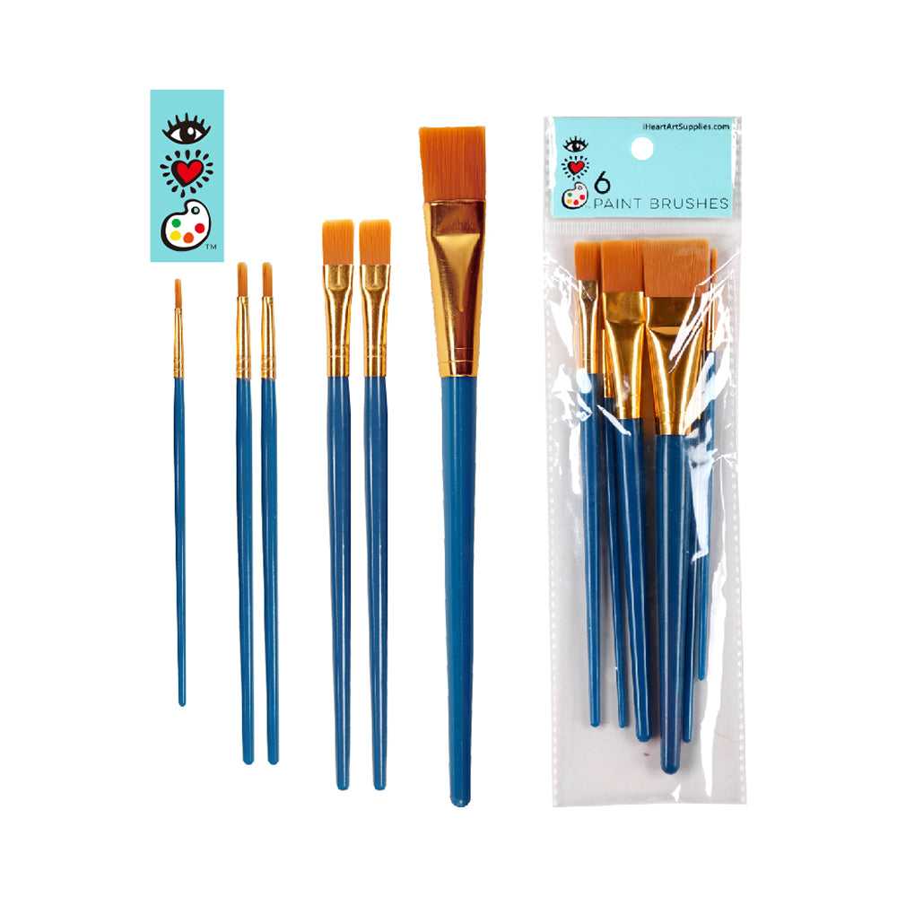 Bright Stripes iHeartArt 6 Paint Brushes - Image 6