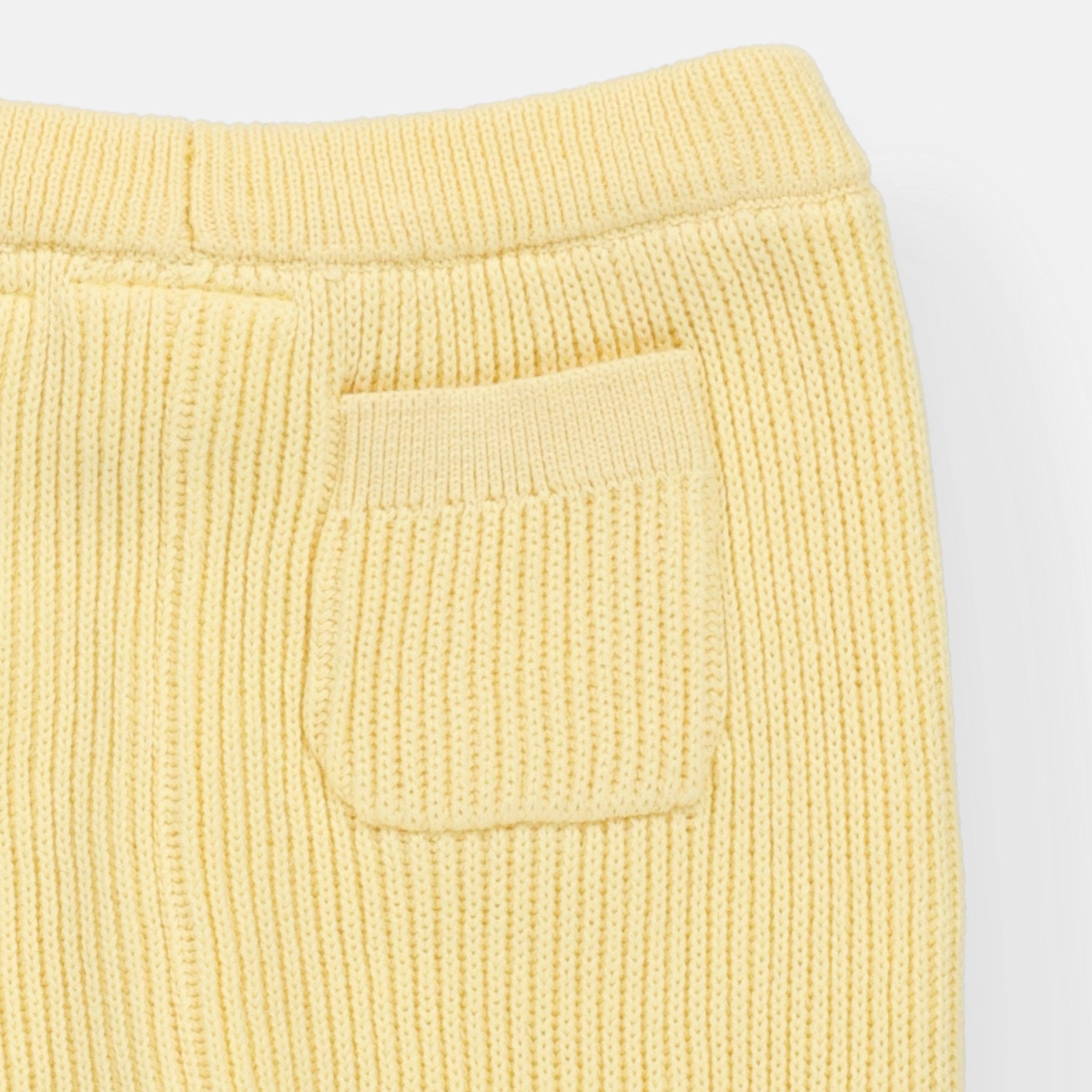 Rise Little Earthling Rib Knit Jogger - Yellow / 3-6m - Image 4