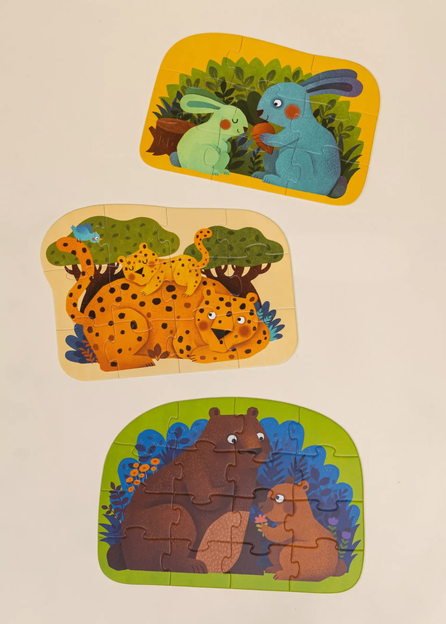 Coco Village Level Up Puzzles Level 2 - Parent & Baby (3 puzzles) - Image 2